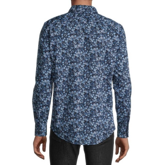 PERRY ELLIS Slim-Fit Floral Shirt button down sz S - Picture 2 of 2
